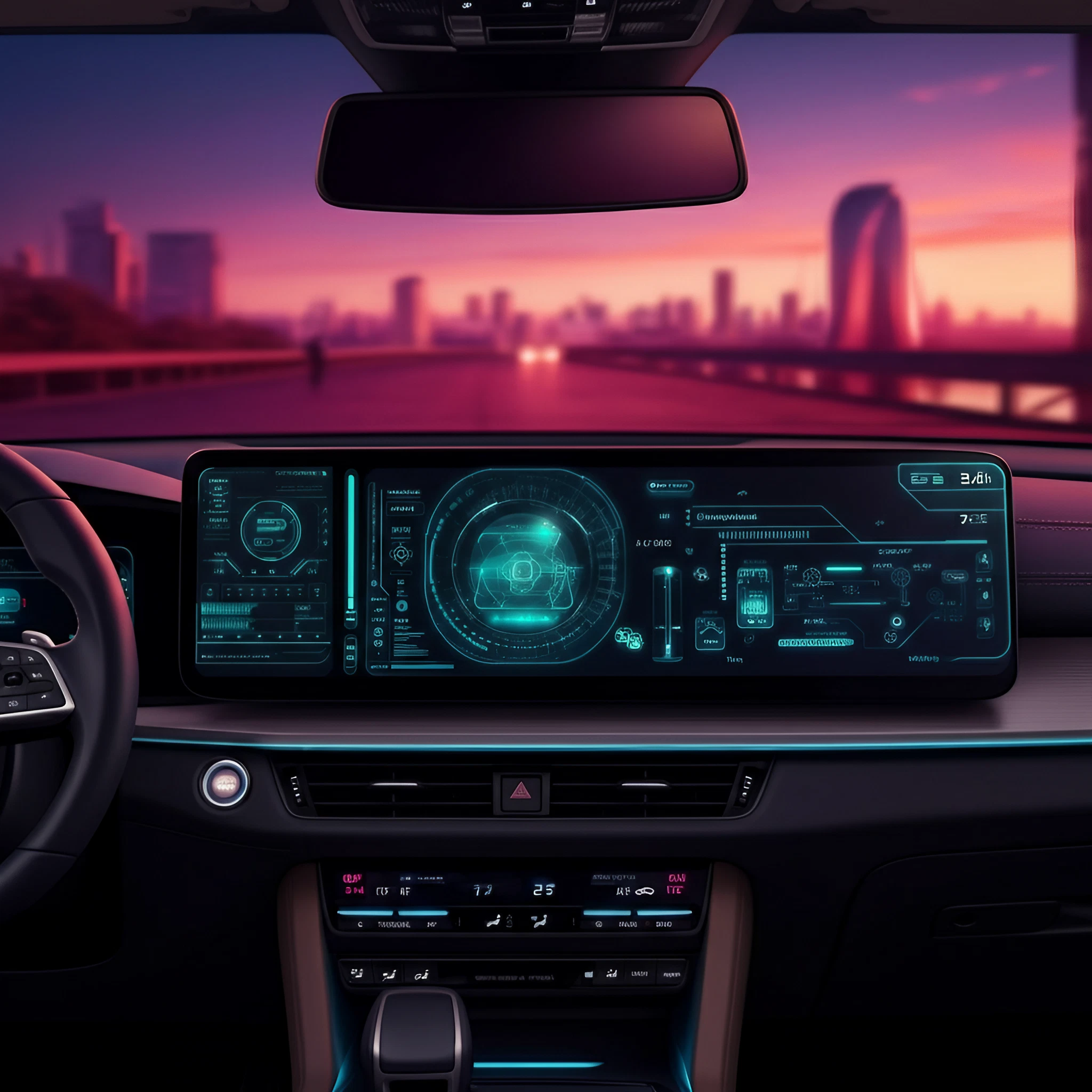 car screen dashboard