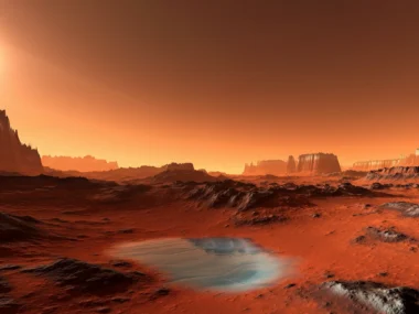 water ice on mars