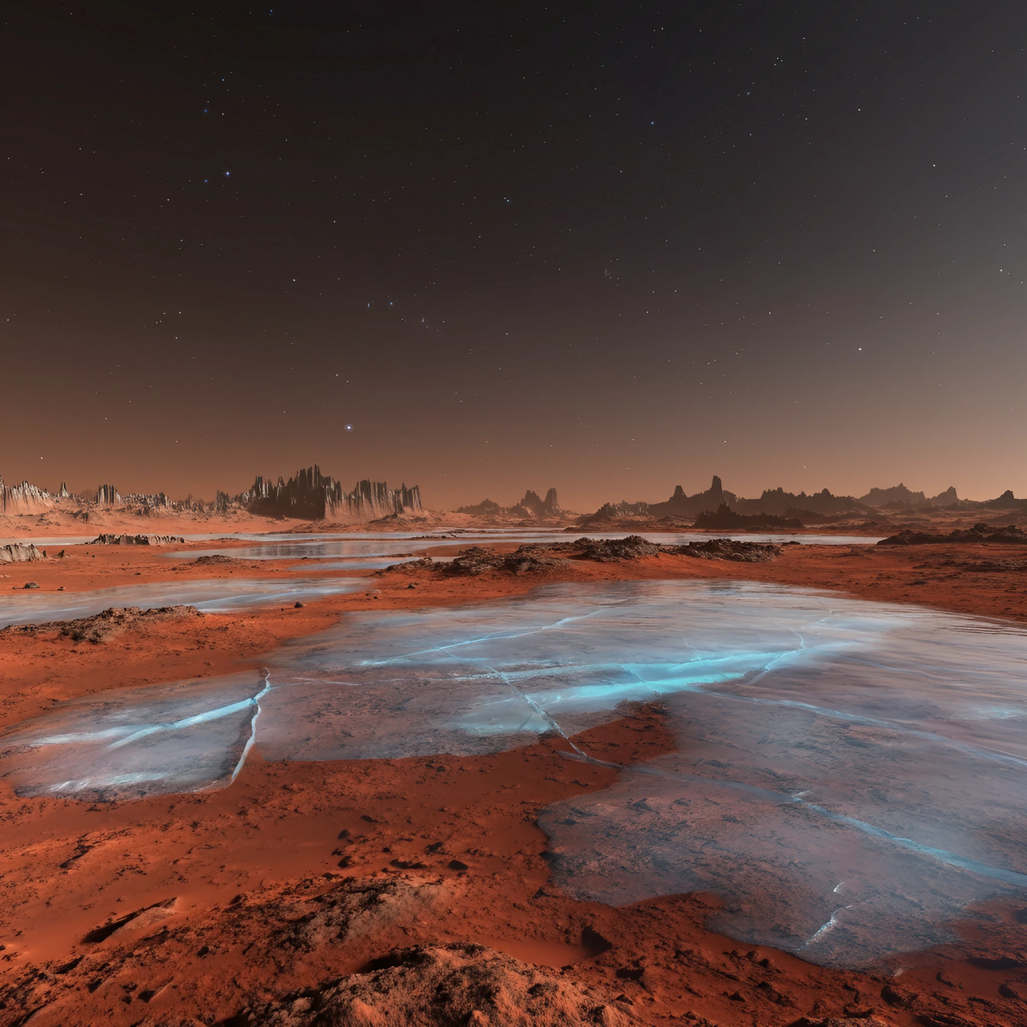 water ice on mars