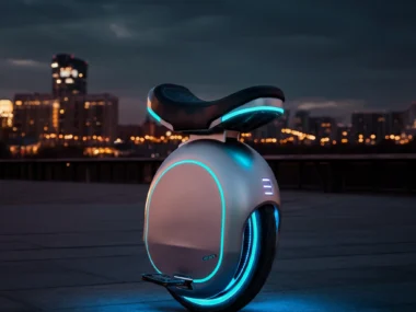 motorized unicycle with seat