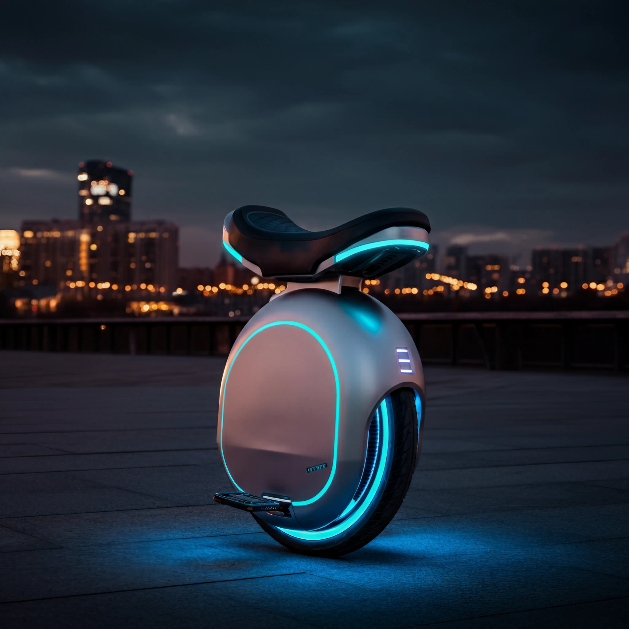motorized unicycle with seat