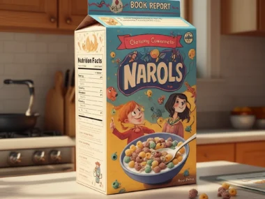cereal box book report examples