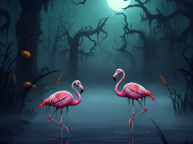 zombie flamingos