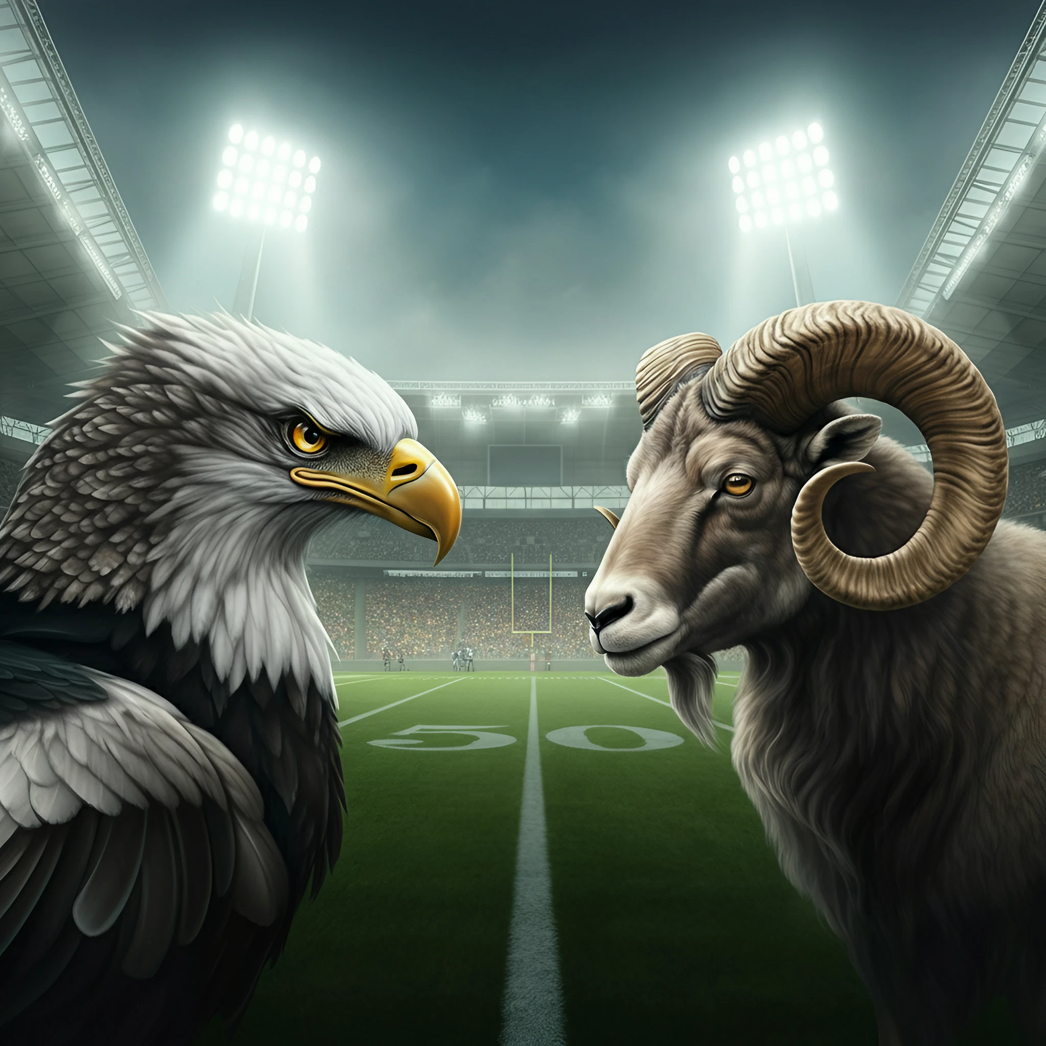 eagles vs rams channel