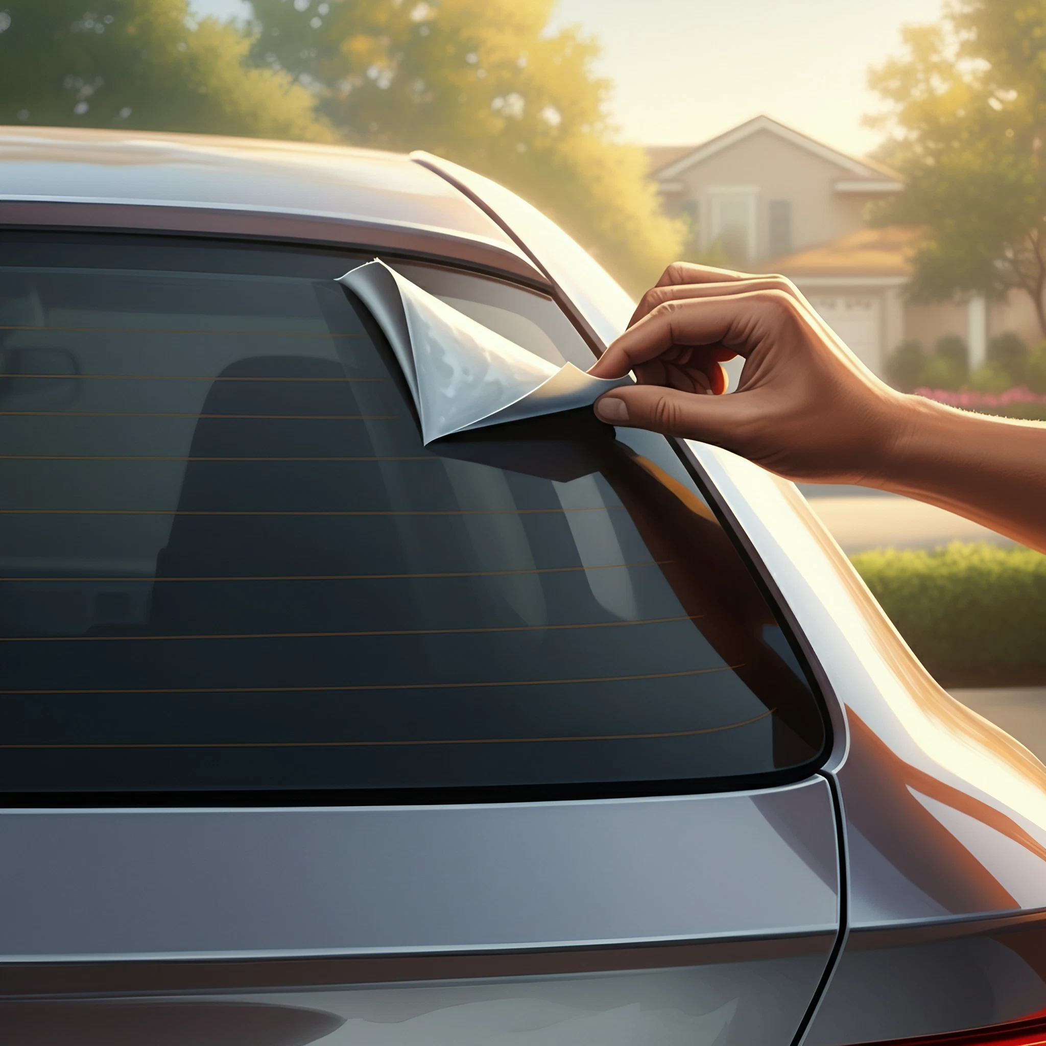 how to remove sticker from car
