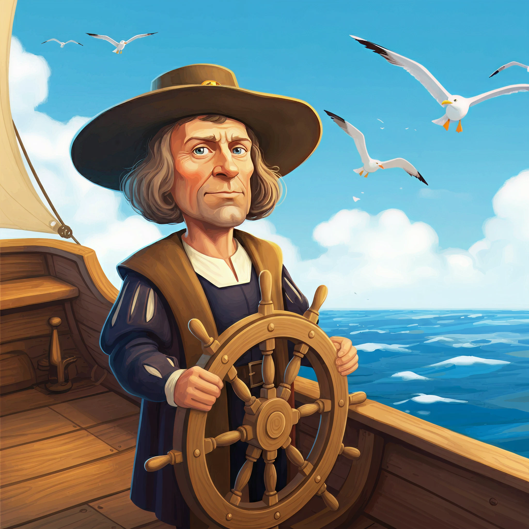 christopher columbus cartoon