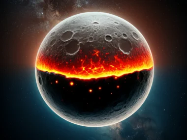 does the moon have a molten core
