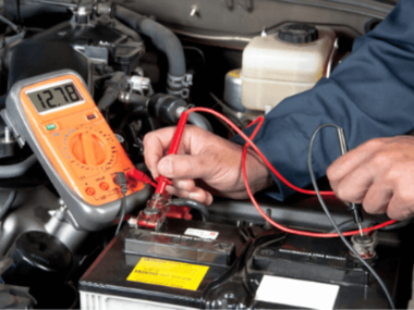 how many volts should a car battery read