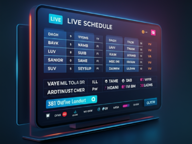live tv schedule