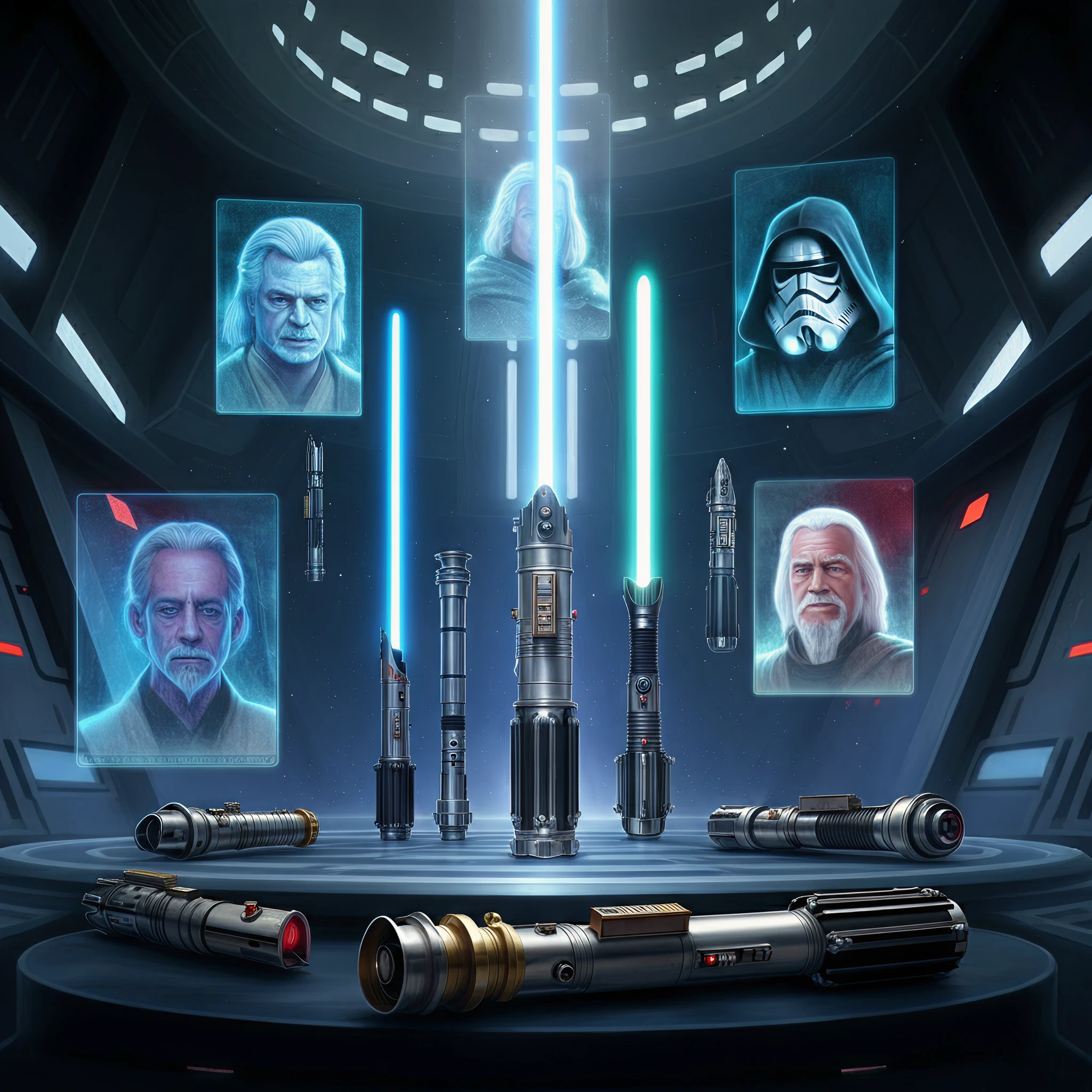 all lightsabers and their owners