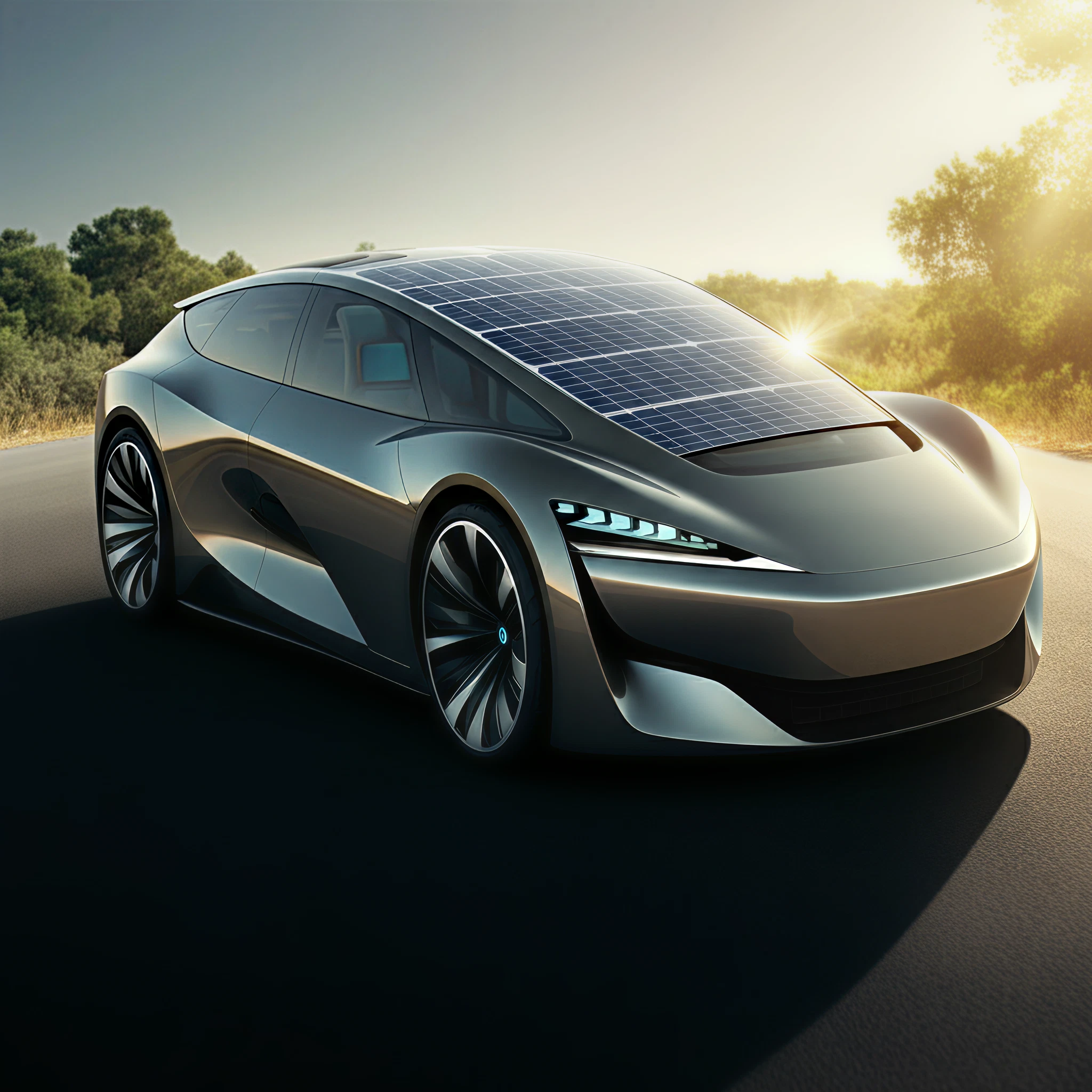 solar panel on car
