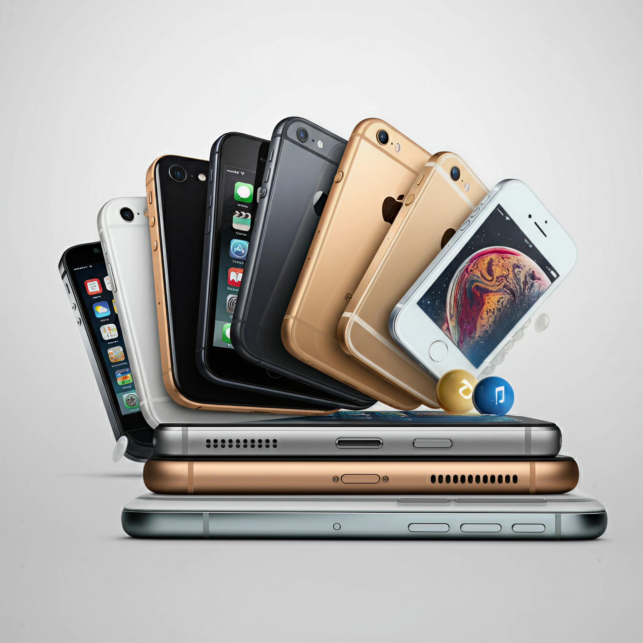 all types of iphones