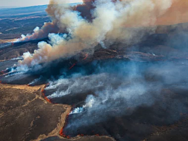 Wildfire data from NASA's airborne sensor