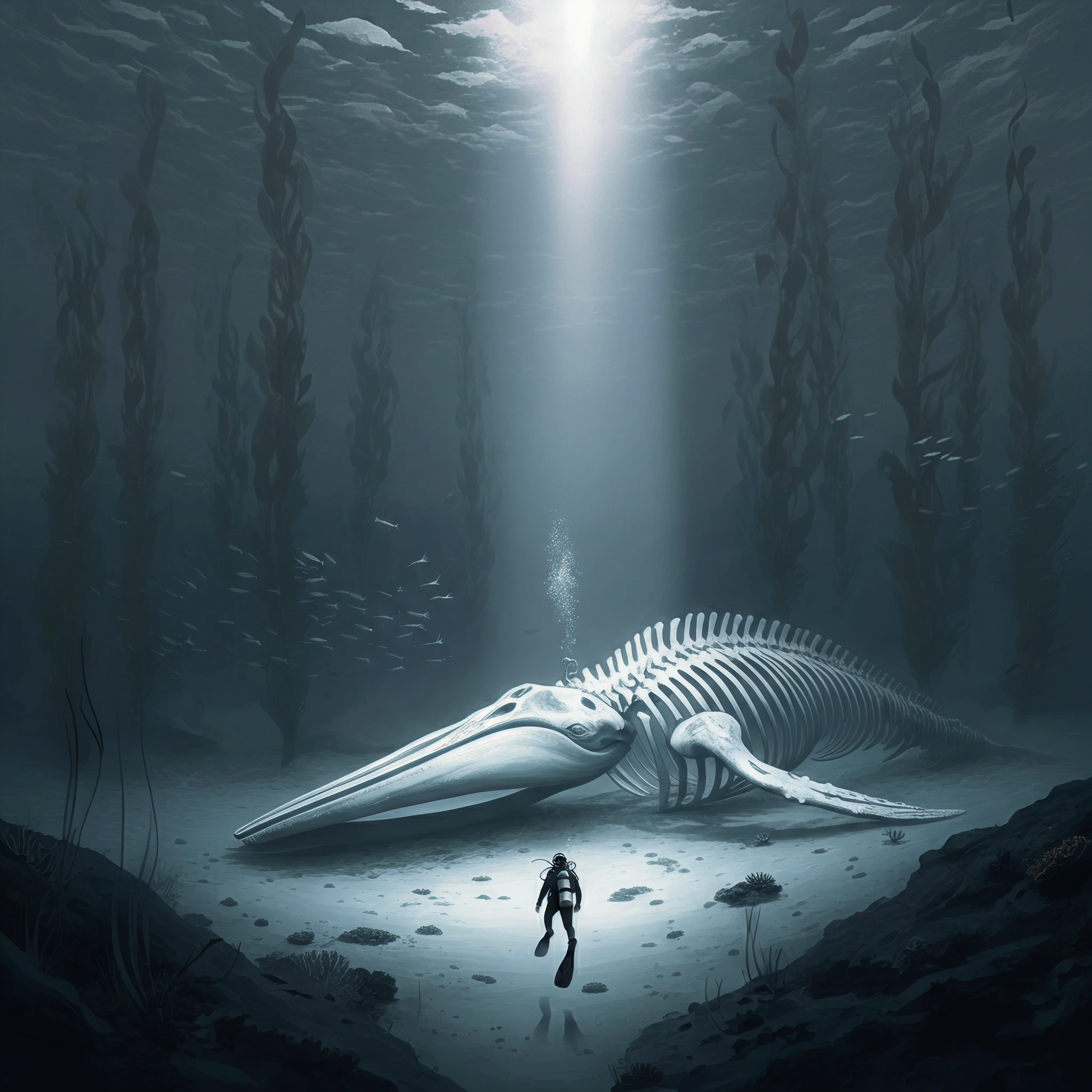 A Diver Visited a Fallen Whale. When He Returned It Was Gone.