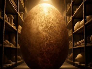 This Giant Fossil Egg Sat In A Museum Storage For Years
