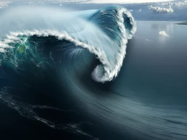 Satellite data from ship records tsunami for the first time