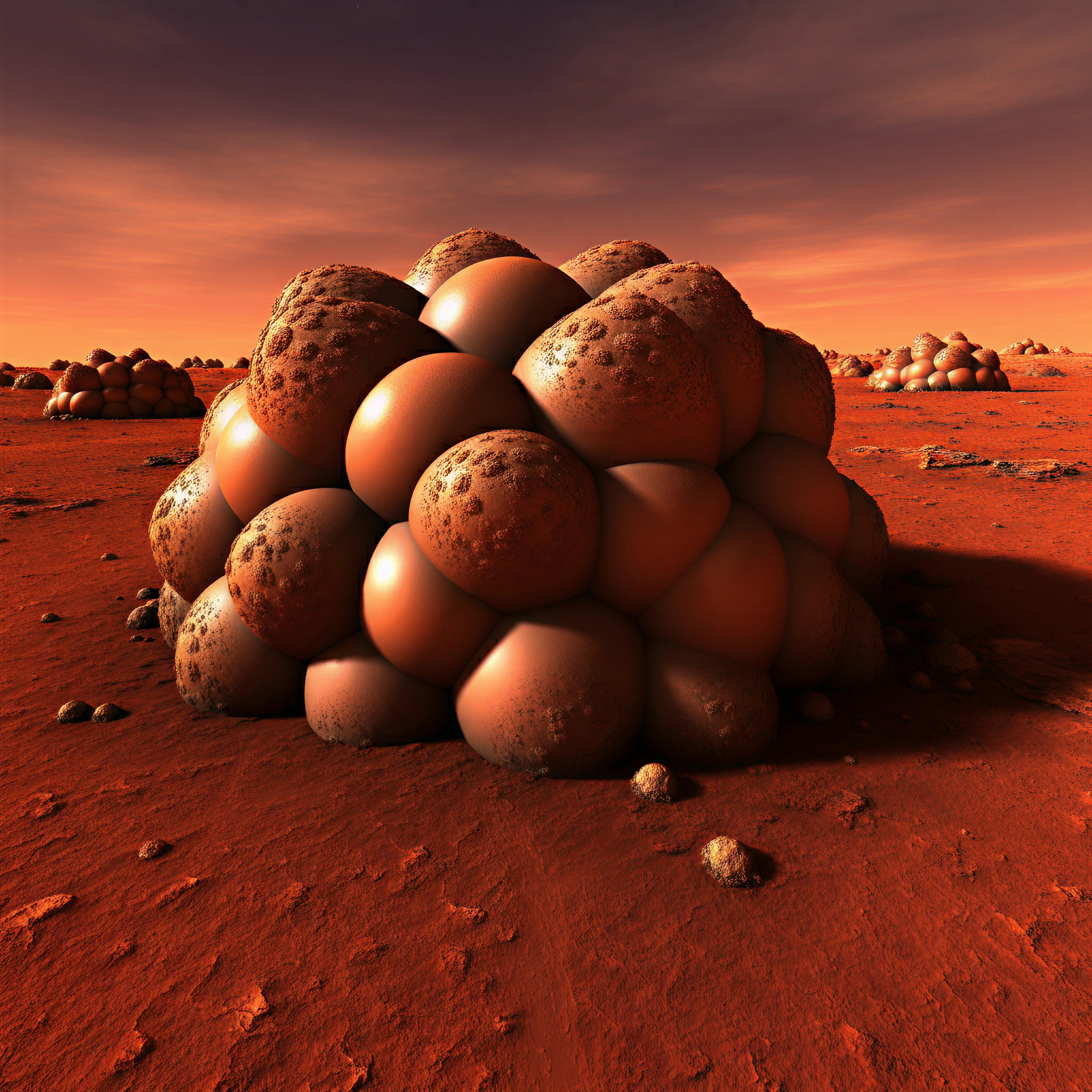 Martian Rocks Resembling Spider Eggs Spark Scientific Curiosity